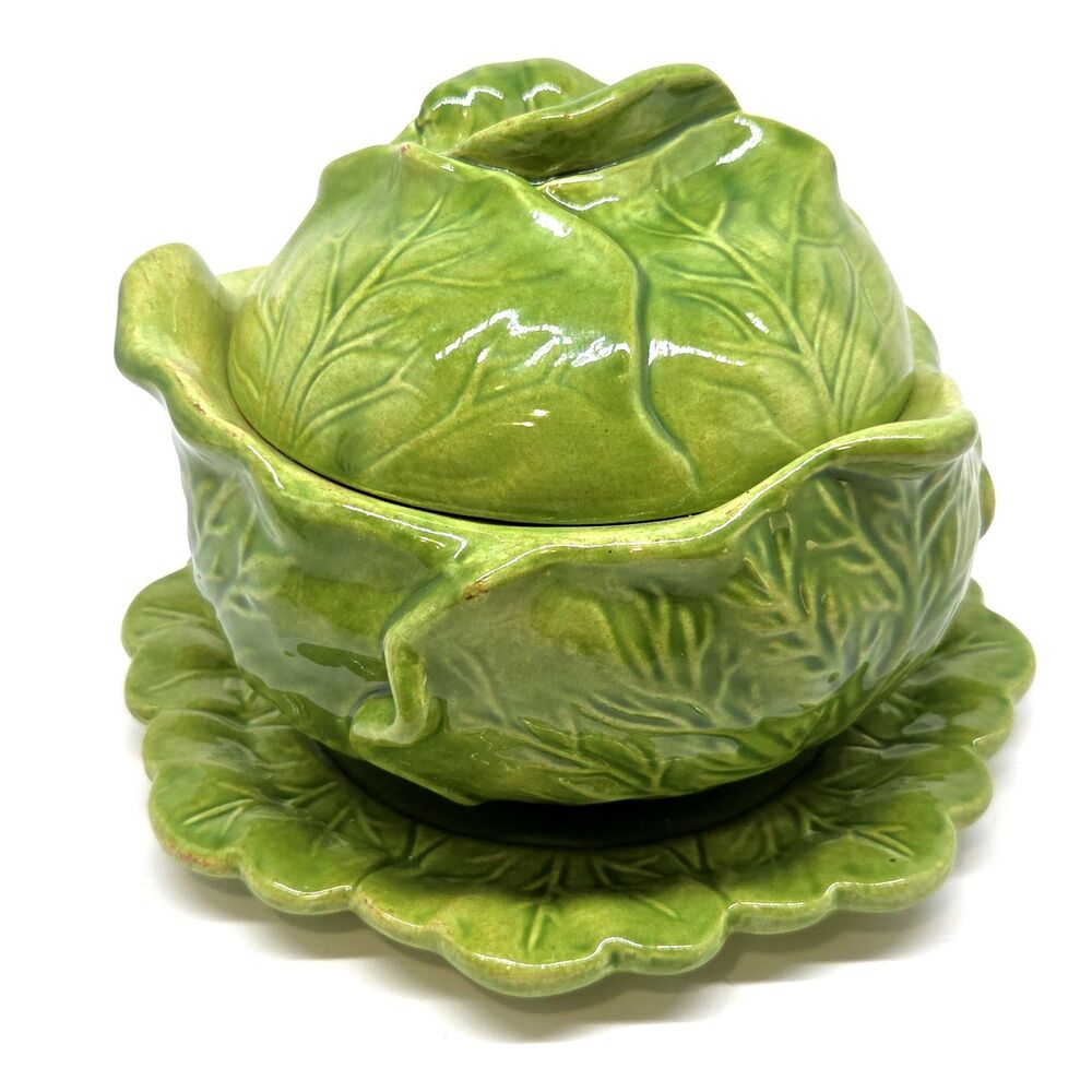 Holland Mold Cabbage Bowl And Underplate